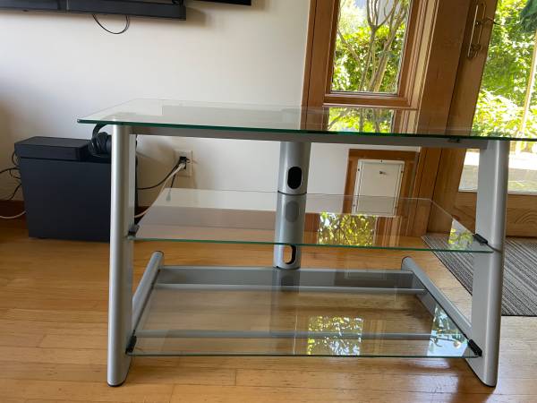 Glass Media Table / TV Stand 1