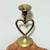Vintage Mid Century Solid Brass Heart Candle Holder Home Decor 2 thumbnail