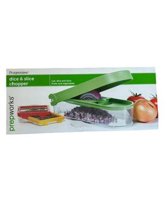 Prepworks Progressive Vegetable/Fruit Dice & Slice Chopper w/ 2 Blades 1
