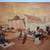 MCM Large Signed Canvas Painting – Market Scene – 66.5" x 55" 2 thumbnail