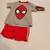 Kids Spiderman PJS Halloween Costume 2pc Set top & shorts Sz 2T New 1 thumbnail