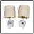 Barbara Barry For Kallista Counterpoint Rock Crystal Wall Sconces, Pai 1 thumbnail