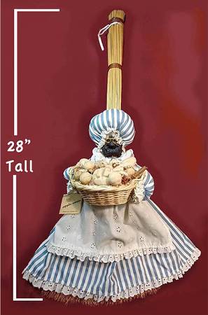 Dried Apple Face Creative Annie Broom Wish Doll 1