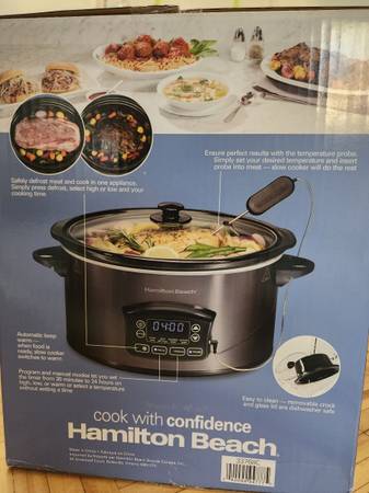 Hamilton Beach Programmable Defrost Slow Cooker, 6 Quart 1