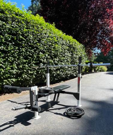 Weight Bench with weights - $65 (Redmond)63470092499715121