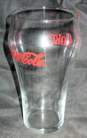 Coke Cola Red & White Lettering Glassware 1