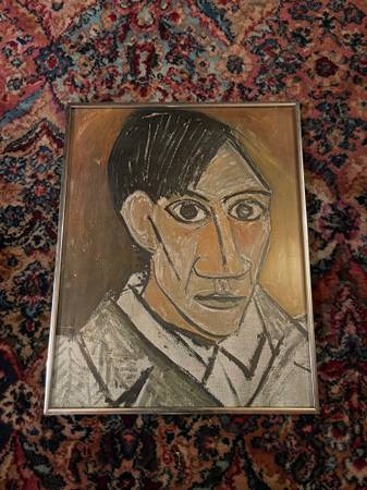 Vintage Pablo Picasso self portrait 1