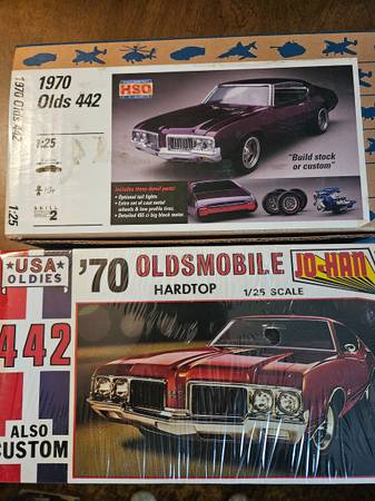 1970 Oldsmobile Hardtop 442 kit by Jo-Han #C-5070, sealed 1
