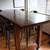 Beautiful handmade mahogany farm table w/ chairs 3 thumbnail