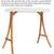 vidaXL Swing Frame Teak finish & cream roof Strong bent wood..! 1 thumbnail