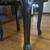 Vintage Black Decorative Wood Table with Marble Top - 26x20x22 7 thumbnail