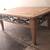 Decorative Solid Wood Coffee Table with Metal Vine Accents 3 thumbnail