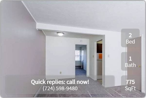 $640 / 2br - 775ft2 - Right on public transit, for easy commuting! Westgate Group (Indiana)63977127166338122