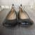NINE WEST BLACK FAUX LEATHER PATENT TOE FLATS Sz 7.5 M 4 thumbnail