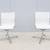Mid-Century Modern ICF Office UNA Aluminum Mesh Swivel Armchairs, Pair 6 thumbnail