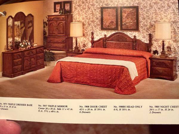 Five Piece Solid Wood Appalachian Oak Bedroom Set 1