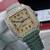 CARTIER Santos BUST-DOWN Large Mens  ICED OUT Diamond Watch 1 thumbnail