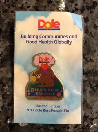 2013 Dole Rose Parade Pin - LIMITED EDITION 1