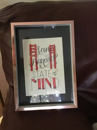 Framed art.12”x8.5”(San Francisco) 1
