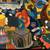 Large Mod Painting Acrylic 1999 Vibrant Color Pop Culture Movies 3D 10 thumbnail