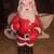 Vintage Christmas Xmas Santa & Holland Mold Sleigh Sled Display 5 thumbnail