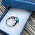 Turquoise/garnet ring, sterling silver 2 thumbnail