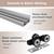 JUBEST 72" Bypass Sliding Closet Door Hardware Set 5 thumbnail