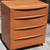vintage 1965 mid century modern walnut four piece BEDROOM SET 16 thumbnail
