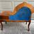 Vintage Telephone Table Blue Velvet Armchair 4 thumbnail