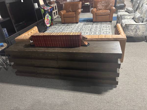Restoration Hardware Stacked Squared Console Table 1