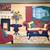 Large and Very Fine Contemporary Artwork, Painting of Interior Art 1 thumbnail