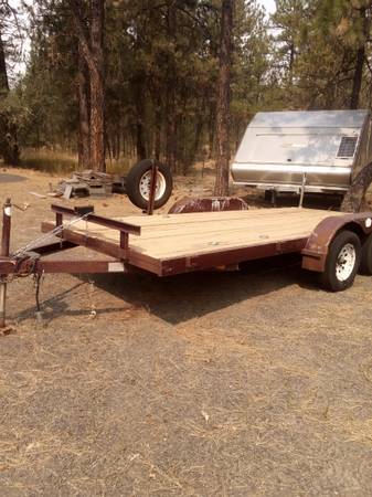 Car hauler flatbed trailer 1