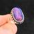 Duochrome Pink and Blue Silver Ring Size 7 1 thumbnail