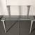 Solid Glass Table with Heavy Metal Legs 1 thumbnail