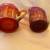 Vintage INDIANA CARNIVAL GLASS-RED SUNSET CREAMER & SUGAR BOWL 4 thumbnail