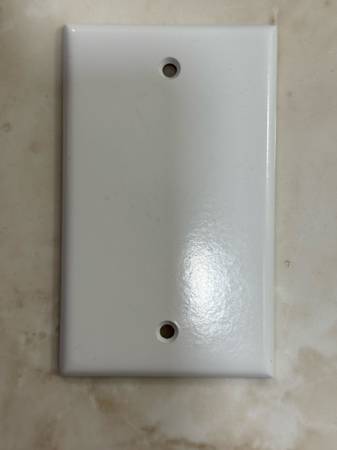 White Light Switch Cover Plate 1