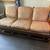 Antique Oak Upholstered Sofa / Couch 3 thumbnail