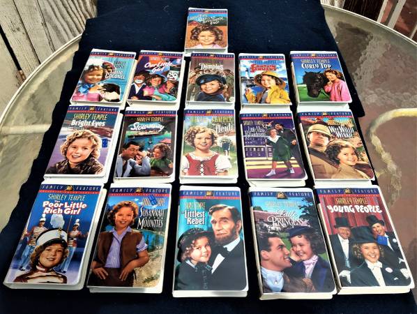 Shirley Temple Collection  of 16 VHS Tapes 1