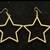 NEW Rhinestone Gold Tone Star Earrings 1 thumbnail