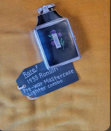 1933 RONSON PRE-WAR MASTERCASE LIGHTER COMBO (RARE) 1