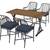 StyleWell Bedford Farmhouse Rectangle Metal Outdoor Patio Dining Table 2 thumbnail
