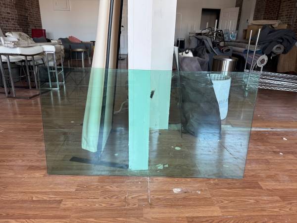 Rectangular Glass Table Top 51” L x 28” W 1