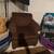 Brown plush Chair 2 thumbnail