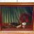 Still Life Oil Painting On Canvas Signed Lucia Red Roses Bible Framed 5 thumbnail