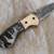 NEW MIDNIGHT ' RIDER DAMASCUS SHEEP HORN POCKET KNIFE 1 thumbnail