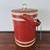 1970s Georges Briard Red Faux Leather Tall Ice Bucket Champagne Cooler 2 thumbnail