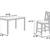 $0 Down! Counter Height 7 Pieces dining set gray 2 thumbnail