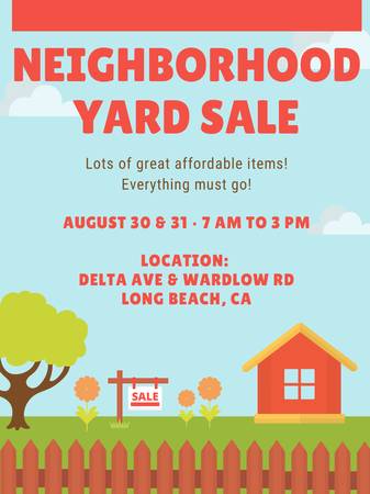 Neighborhood YardSale Aug 30-31 1