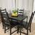 Black Compact Dining Table & 4 Chairs  PERFECT FOR APARTMENT 7 thumbnail
