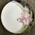 Hand Painted 10” Pink Iris Plate with gold trim 2 thumbnail